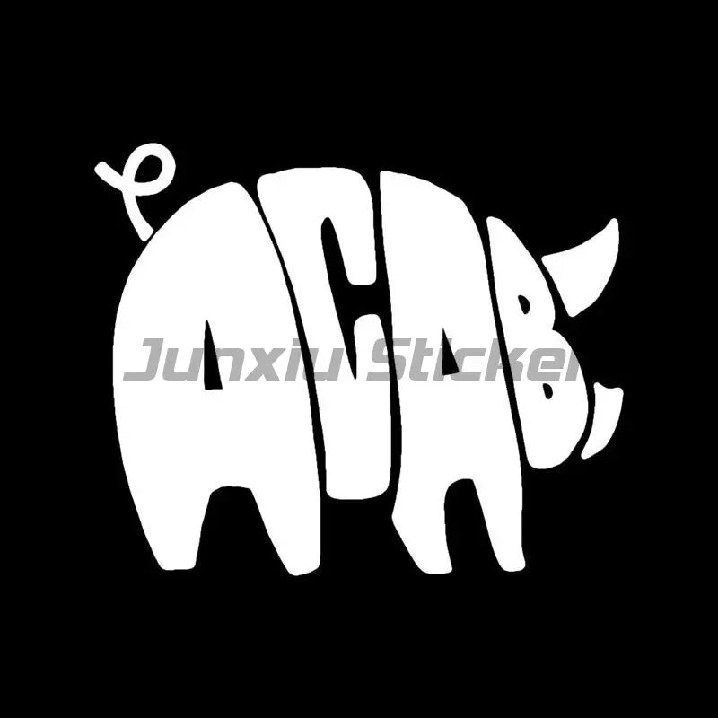 ACAB Text Car Sticker Funny Vinyl Decals Motorcycle Accessories Stickers