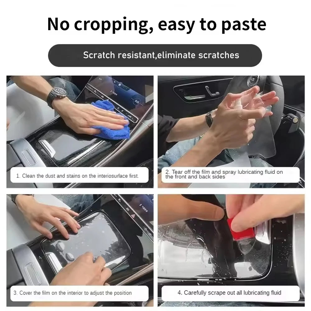 For Kia SPORTAGE 2024 2023 2022 Accessories Car interior film transparent TPU Gear Panel Center Console Anti-scratch Sticker