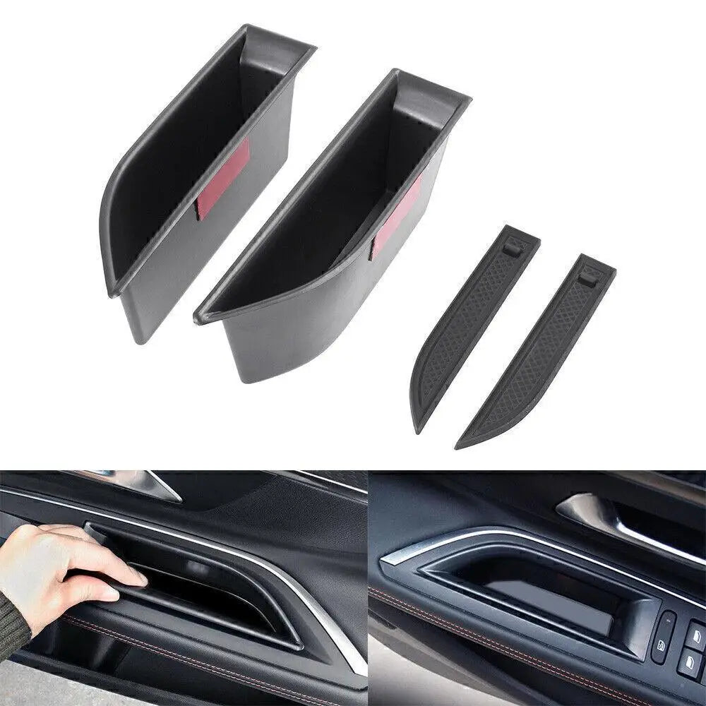 For Peugeot 3008/5008 Car Door Modification Interior Decoration Storage Box Boxing Bracket Tray Car Accessories