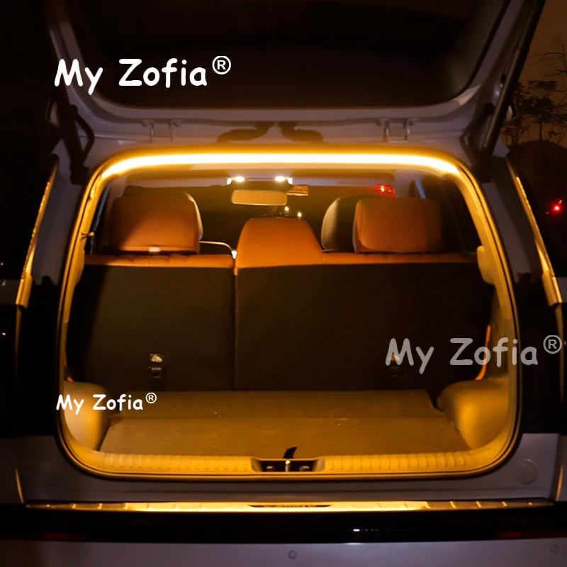 For GAC AION V 2024 2025 2026 Car Trunk Lighting Ambient Light Interior Decoration Led Wireless Tailgate Light Strip Accessories