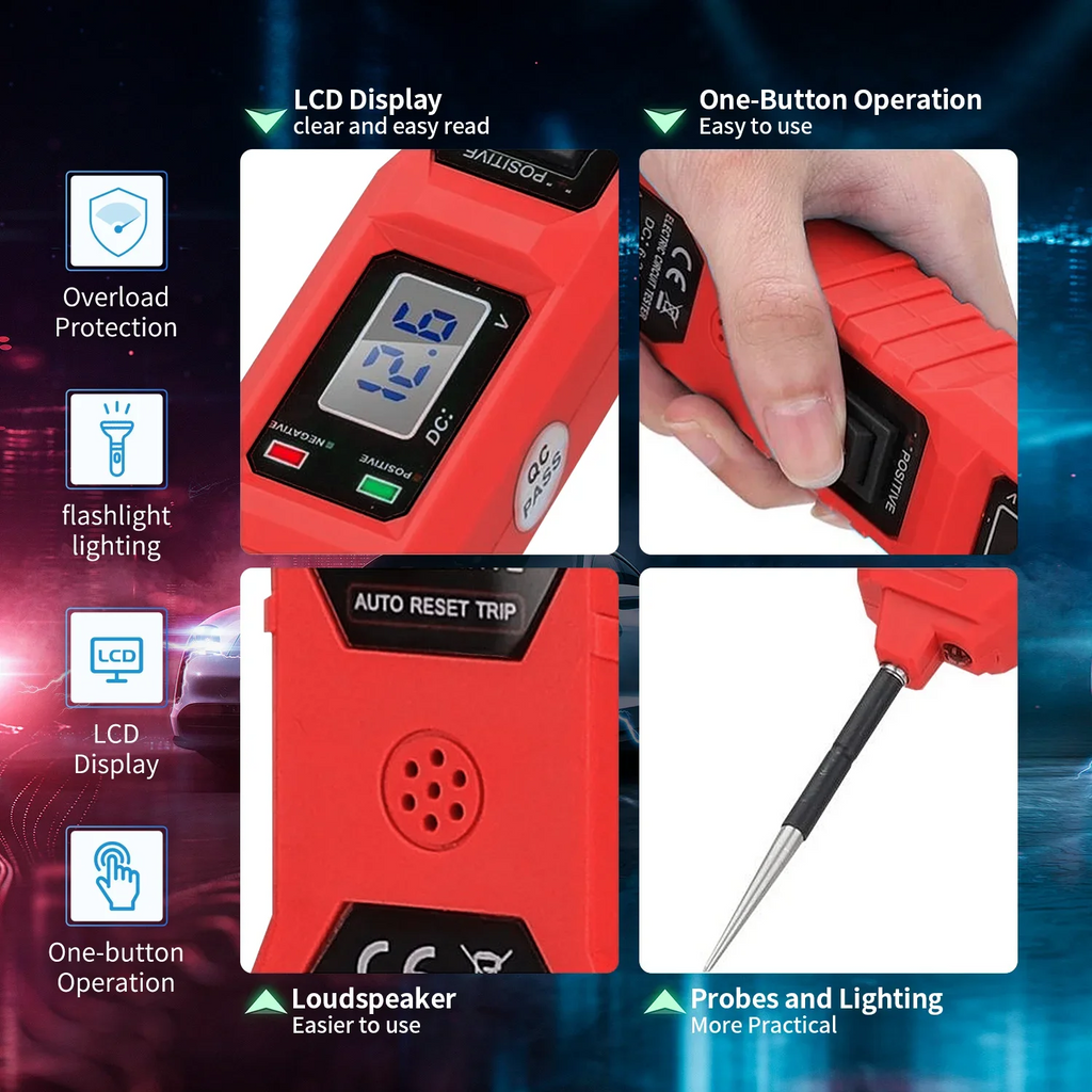 The Newest Electric Circuit Tester CNBJ-823 Automobile Electrical System Tester With Power Switch Vehicle Diagnostic Tool