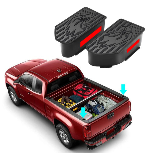2PCS For Chevrolet 1500/GMC 1500 20-22 Silverado Sierra 2500 3500 HD Truck Bed Rail Stake Pocket Cover Caps Rail Hole Plugs
