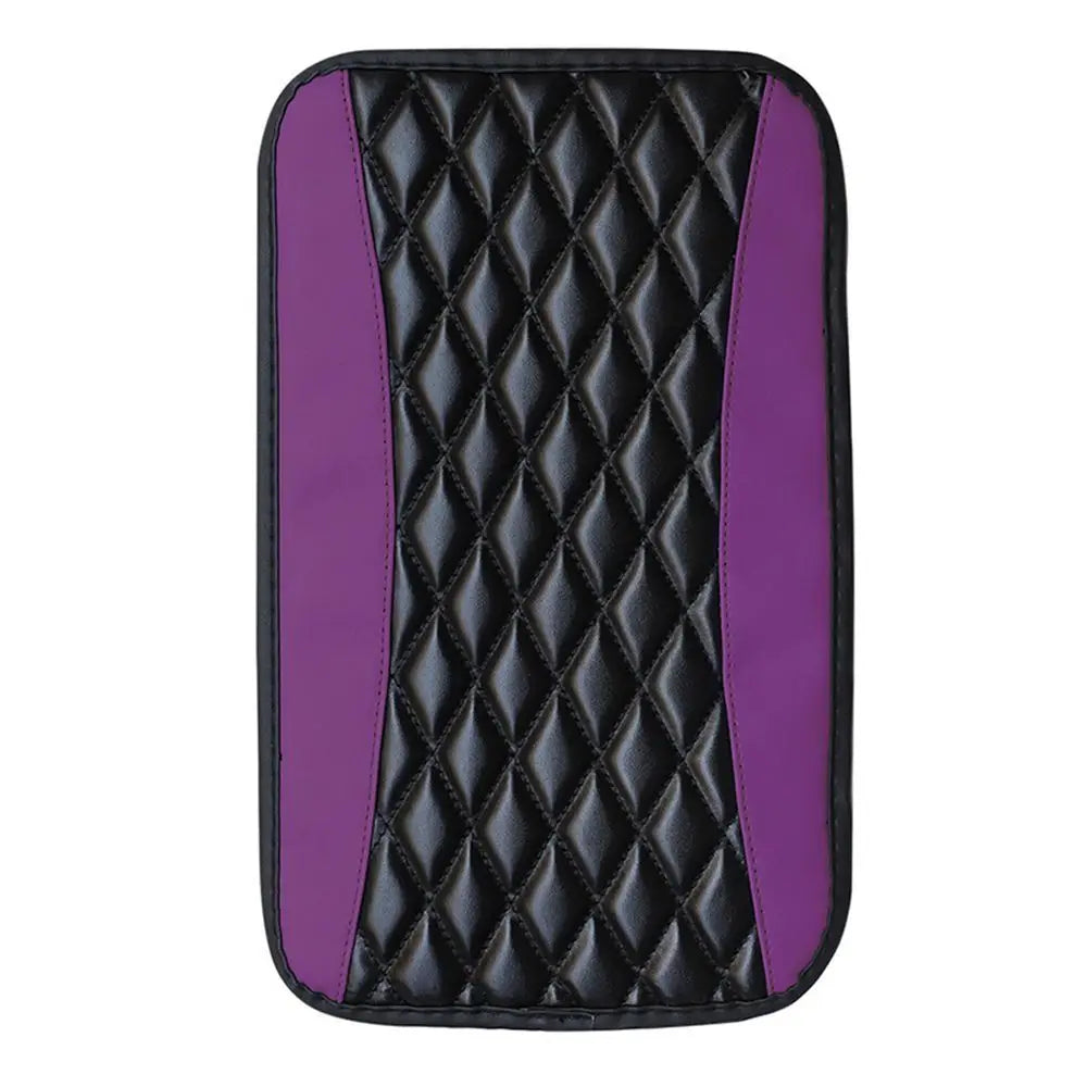 Car Accessories PU Leather Car Interior Non Slip Armrest Protector Arm Rest Protection Cushion Car Armrest Pad Console Box Mat