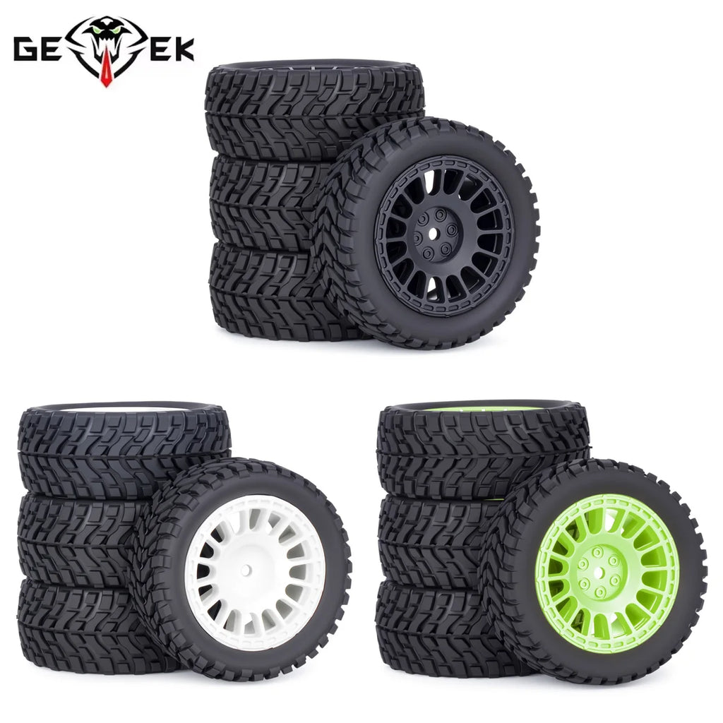 4Pcs 1.9inch Off Road Buggy Rubber Tires Wheel 75*31mm for Wltoys 144001 1/12 1/14 1/10 SCX10 TRX4 Tamiya RC Car Upgrades Parts