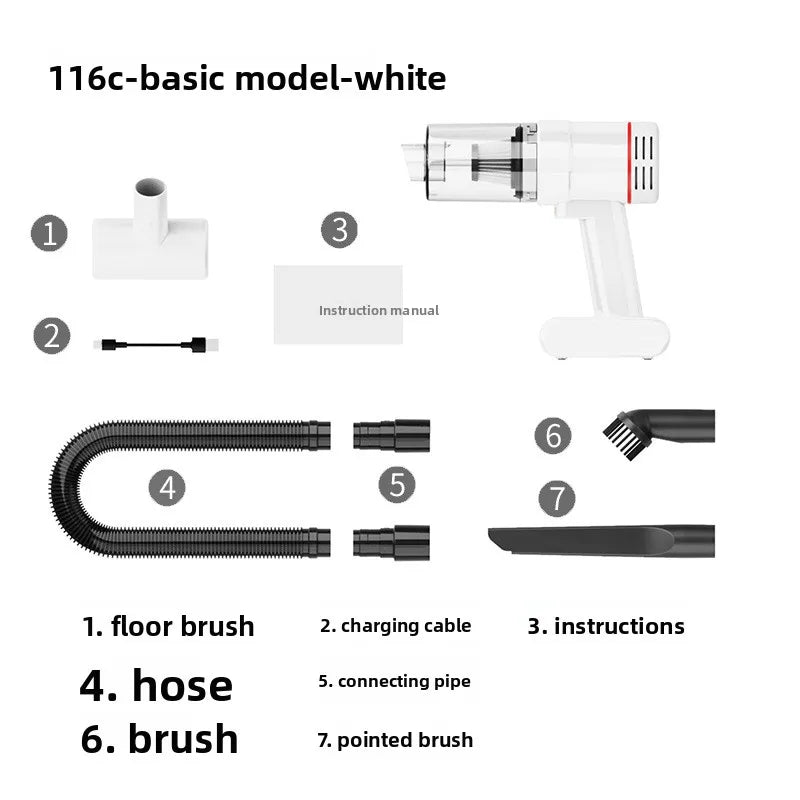 Wireless Handheld Vacuum Cleaner Car Home Dual Use Brushless Motor Rechargeable Portable Multi-function Car Vacuum