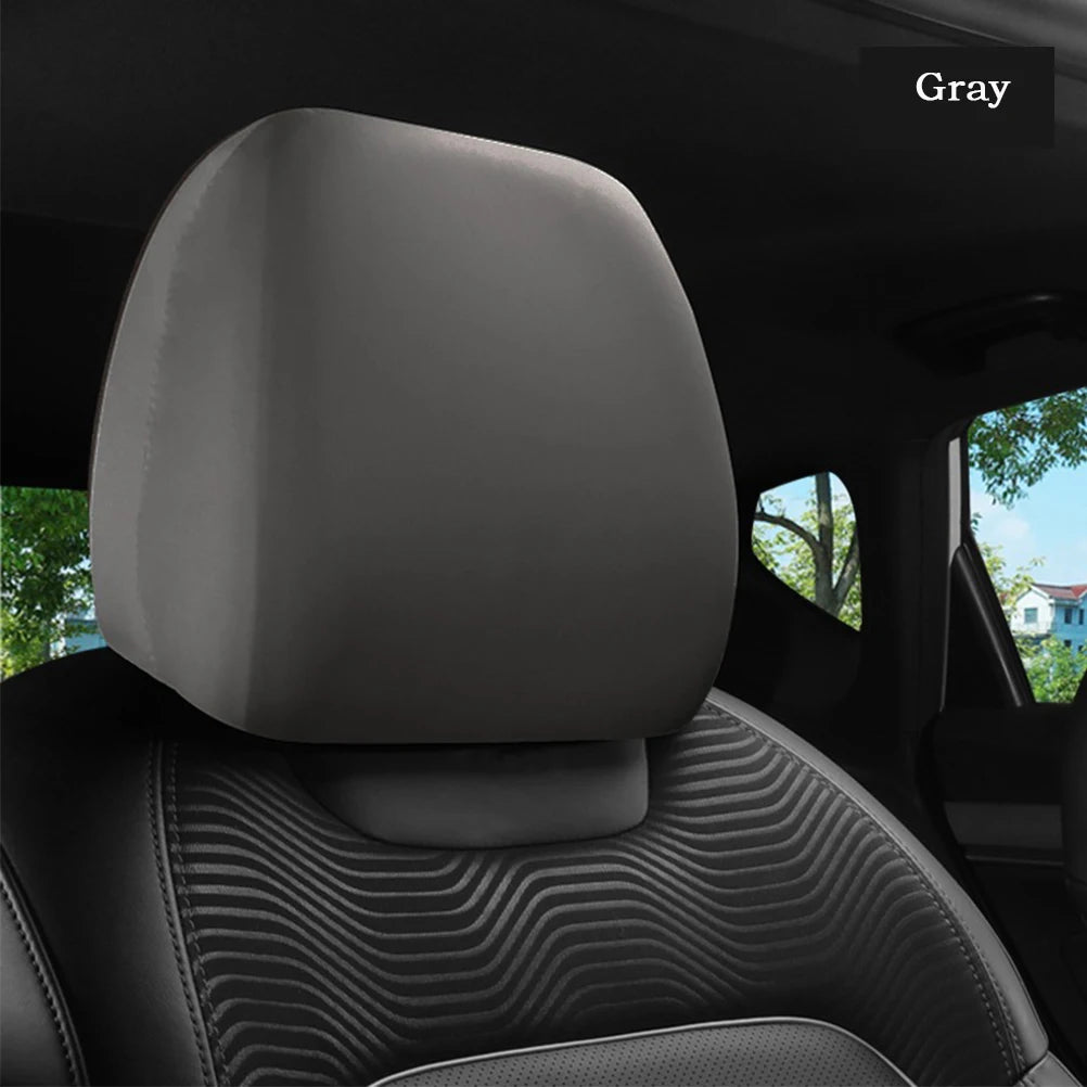 1pc Car Seats cover in Style Black Premium Cloth Headrest Cover for Car  Truck  SUV  Auto Universal Fit  Set of 1