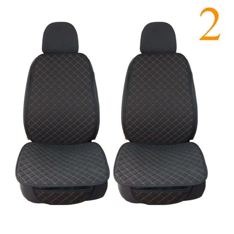 Car Seat Cover Accesorries Flax Summer Protect Cushion Protector Front Rear Full Set Vehicle Supplies Auto Interior Universal