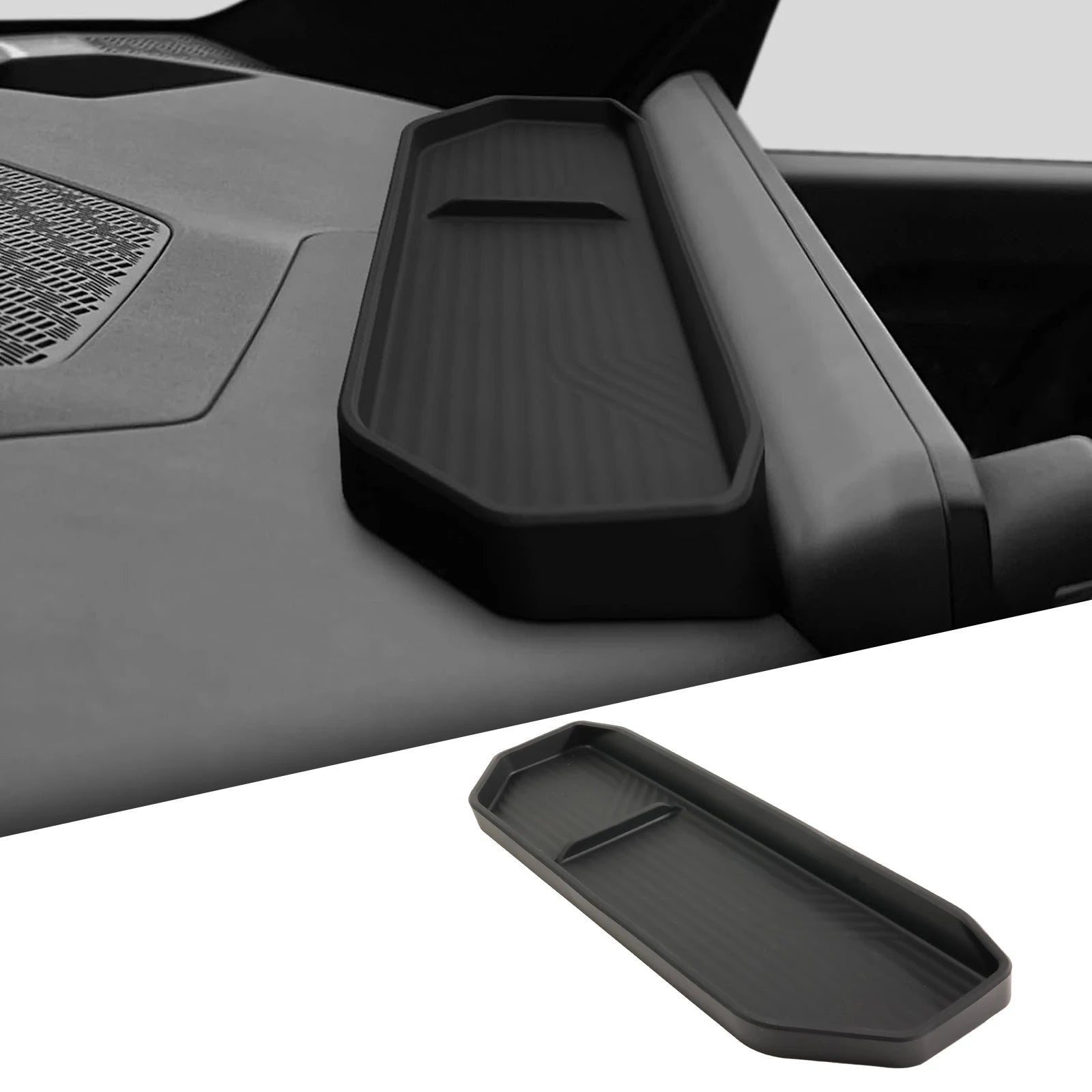 For KIA EV9 2024 2025 Car Center Console Organizer Armrest Storage Box Lower Storage Box Cup Holder Wireless Charger Panel Mat
