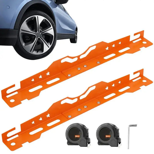 Alignment Tool Heavy Duty Wheel Alignment Tool Kit Accurate Alloy Steel Heavy Duty Plates For Car Autos Vehicle Home Use