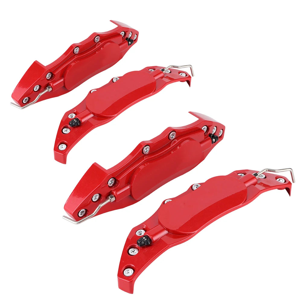 Cubiertas falsas para pinza de freno Cubiertas falsas para pinza de freno de disco de coche Accesorios izquierdo y derecho Cubierta de pinza de reinstalación roja