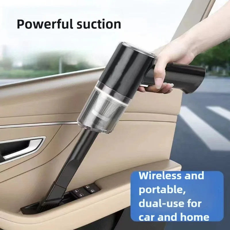 New car vacuum cleaner, mini with strong suction power, handheld, small and wireless for car use