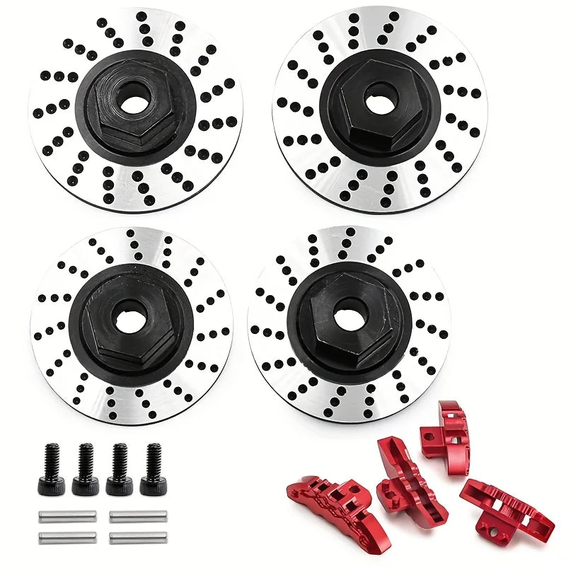 Discos de freno delanteros y traseros para coche de drifting Traxxas 1/10 4-Tec Drift con tracción trasera 8352+8367