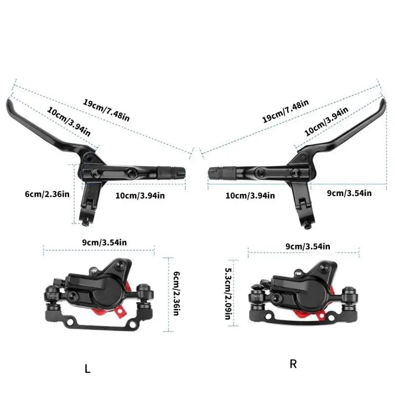 R6FE Quiet Hydraulic Road Bike Brake Calipers Corrosions Resistant Braking Calipers