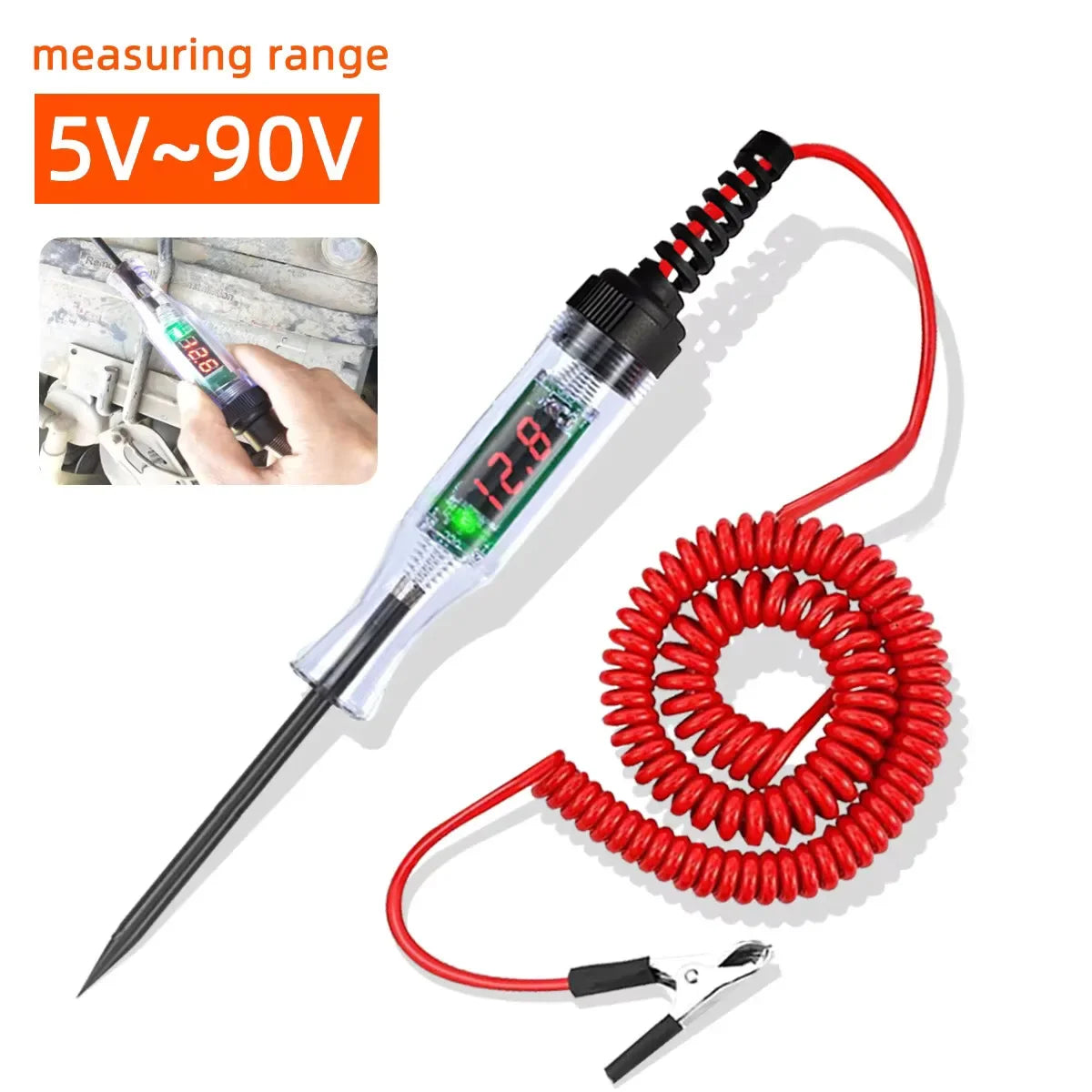 6V 12V 24V Car Truck Voltage Circuit Tester Auto Car Diagnostic Probe Test Pen Light Bulb Electric Measuring Pen Repair Tools