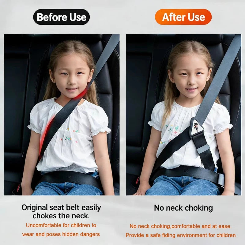 Child Car For Seat Belt Adjuster For Triangle Anchor Shoulder For Protection Limiter Safety Accessory For Vehicle Seats Kids