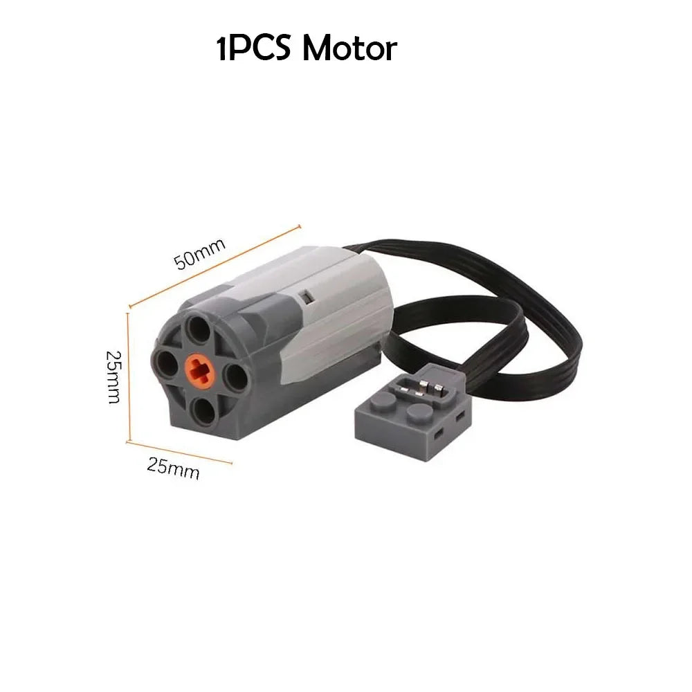 Technical Part 8883 M Motor Compatible with legoeds Power Functions Building Block Car Truck Vehicles Model Power Up Speed Motor