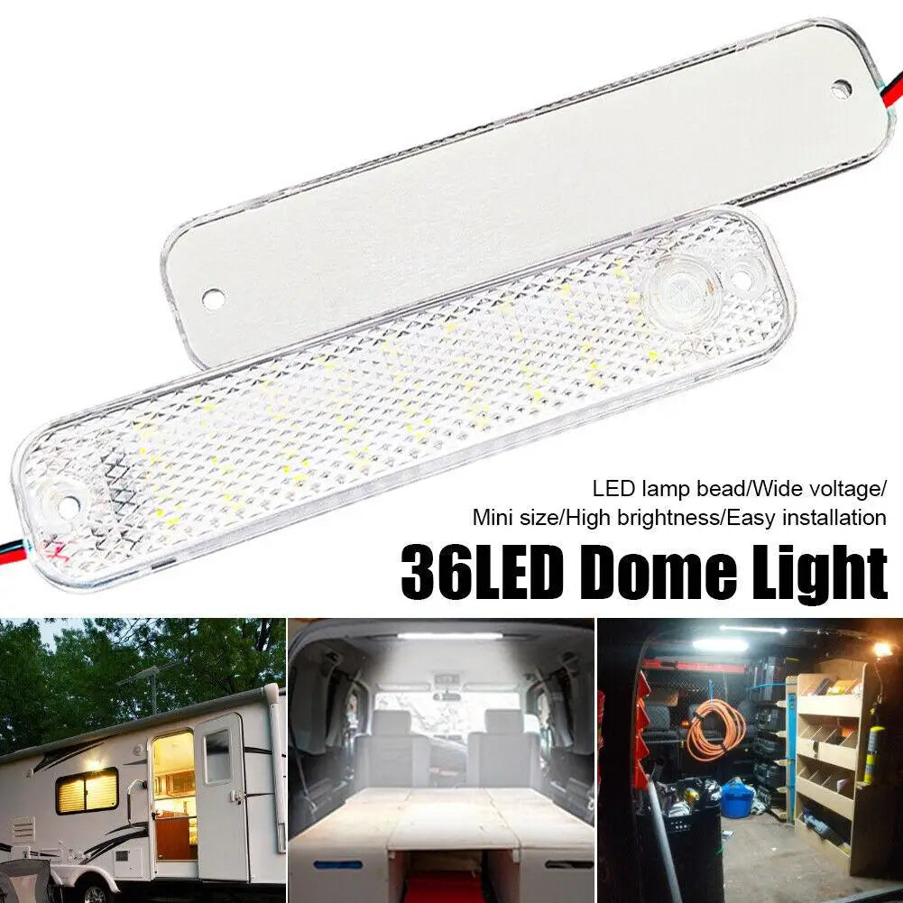 Car LED Dome Light 36LED 12V-85V Truck Interior Light With Switch Night Reading Ceiling Light For RV Motorhomes Marine