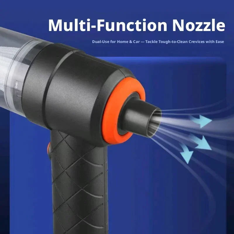 New Car & Home Vacuum Cleaner Portable & Easy to Carry Effortlessly Cleans Dead Corners Supports Suction & Blowing Functions