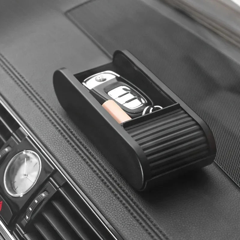 Car Center Console Storage Box, Armrest Organizer Tray for Vehicle,Multifunctional Interior Car Accessories for Sunglasses Phone