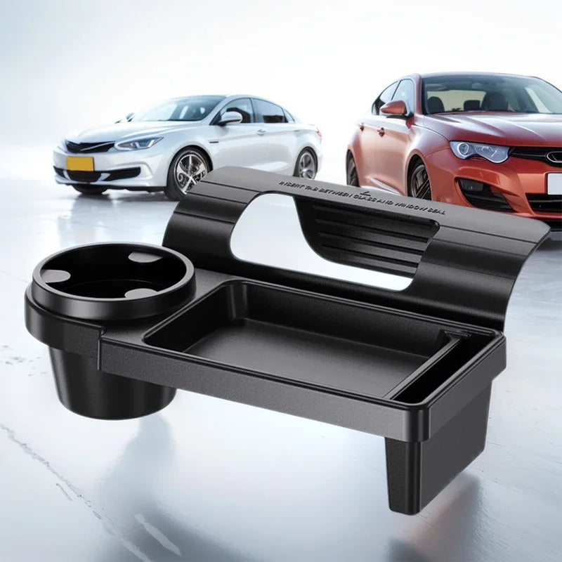 Multi-Functional Car Organizer Box Hanging Storage Rack with Cup Holder Vehicle Interior Accessories Side Door & Window Pockets