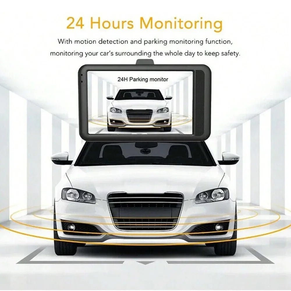 Car Dash Cam 1080P Full HD Driving Recorder Built in G Sensor 2 Inch Screen Night Vision Wide Angle 24H Parking Mode Camera