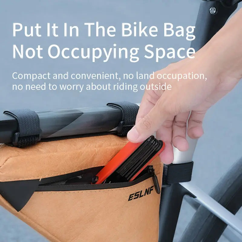 Bicycle Multi-Functional Combination Tool 8 in 1 Multi-functional Repair Tool Highway Bike Loading Folding Tool Repair Bike Hex