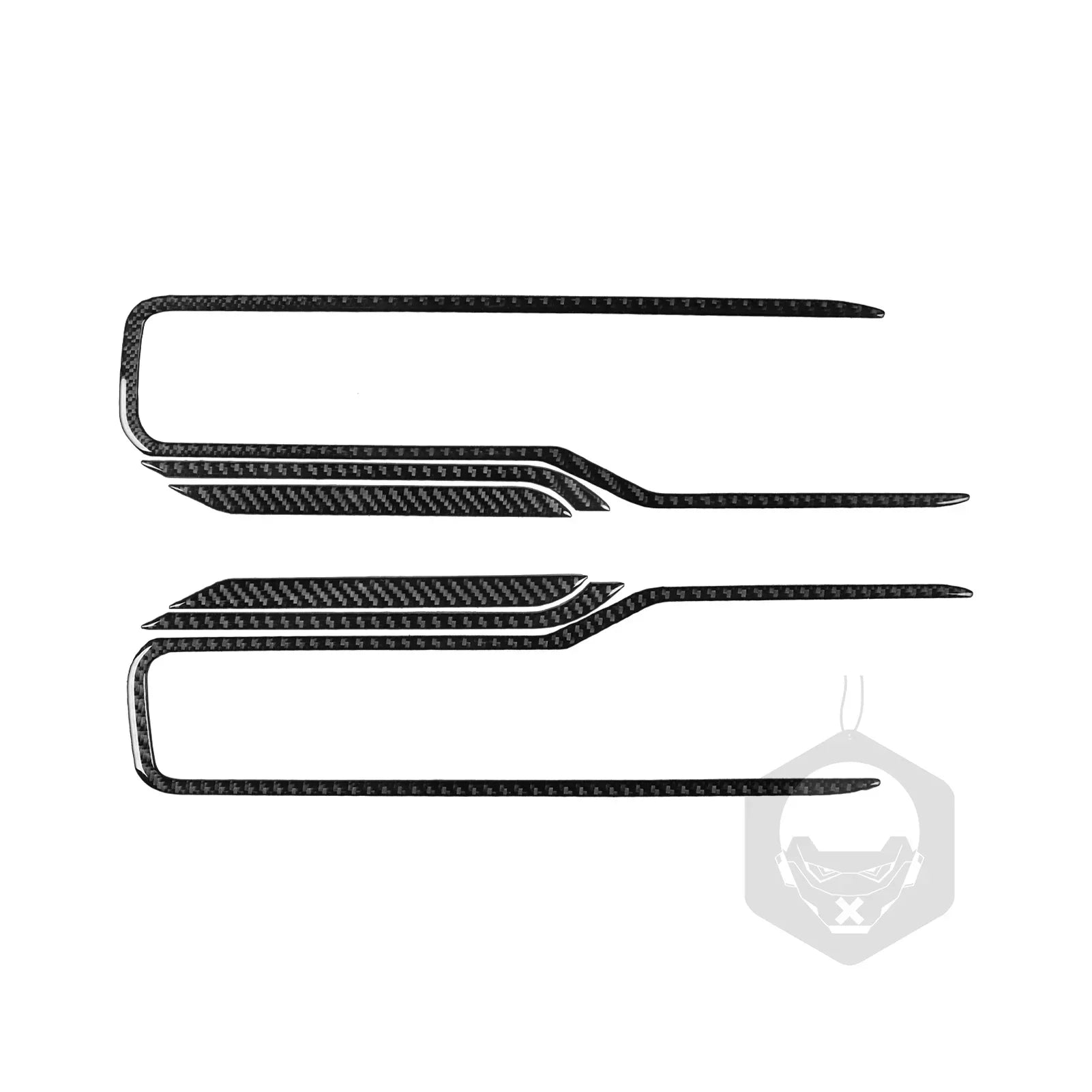 For Dodge Ram 2019 2020 2021 2022 2023 Accessories Carbon Fiber Car Interior Grar Handle Air Outlet Trim Sticker Decoration