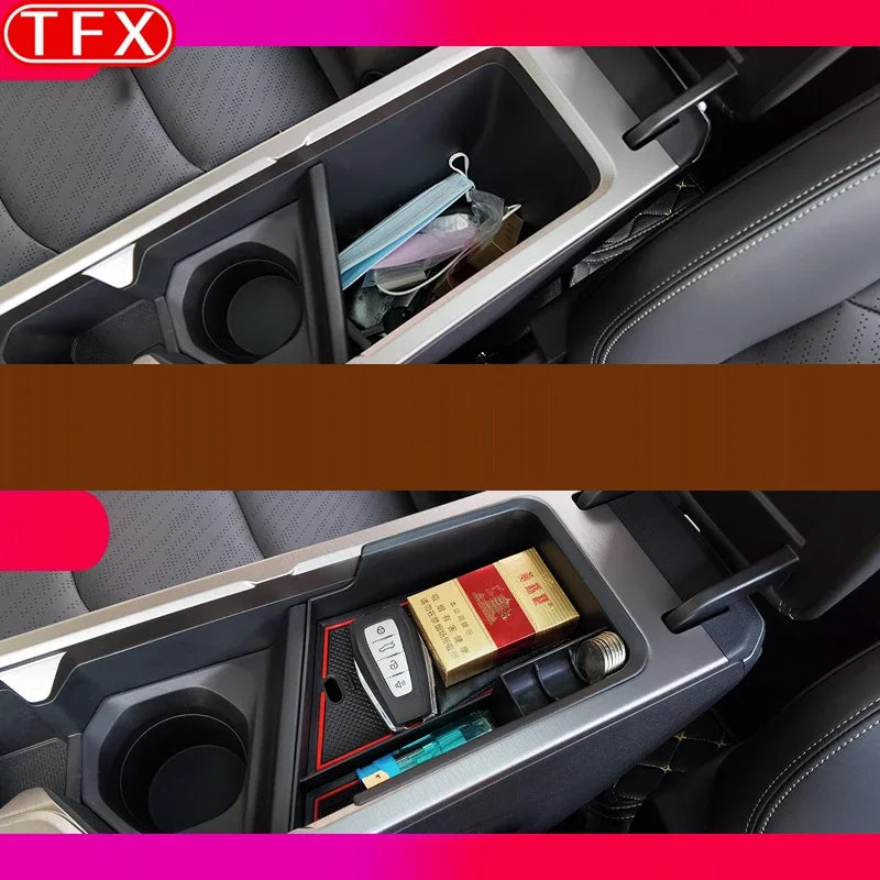 For Geely All-new Emgrand II 2023 2024 Car Styling Center Console Organizer Storage Interior Armrest Storage Box  Accessories