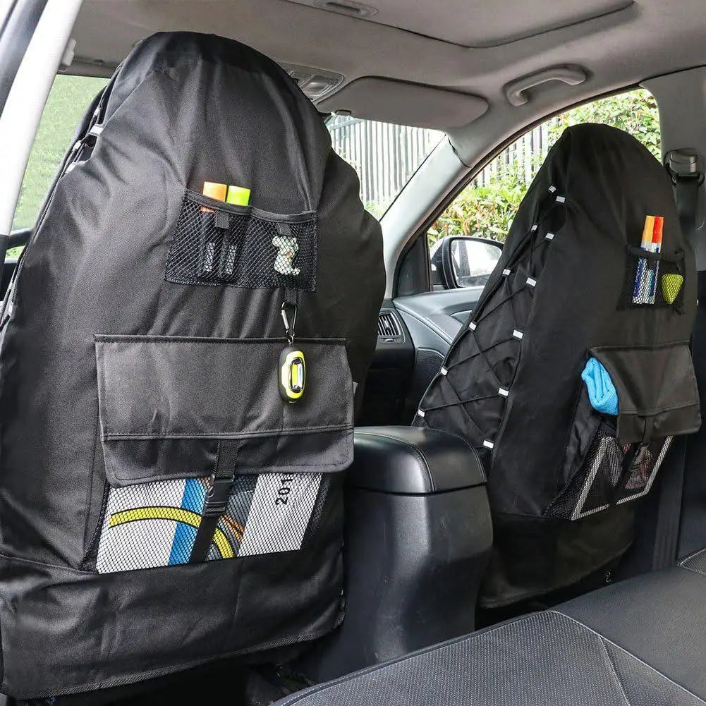 Waterproof Car Seat Cover Oxford Cloth Protector for Car Truck SUV Auto - Durable Seat Protector with Non-Slip Backing