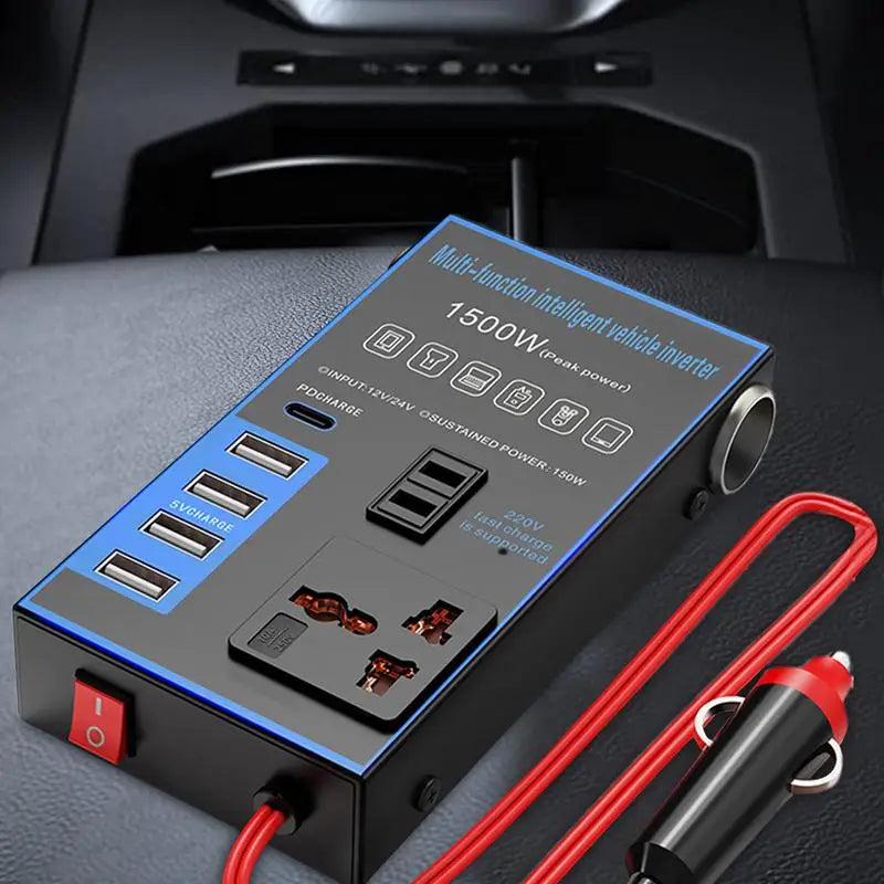 Car Charger Inverter Quick Charging Car Charger USB Charging Port Inverters For Vehicles Laptop Computer RV Truck