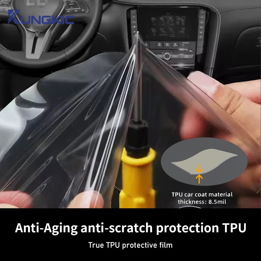 For Kia SPORTAGE 2024 2023 2022 Accessories Car interior film transparent TPU Gear Panel Center Console Anti-scratch Sticker