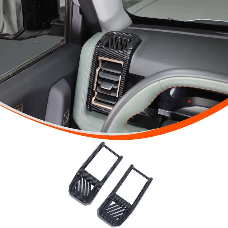 For Chery JAECOO J6 Icar 03 2024 2025 interior Accessories door handle gearshift panel steering wheel cover Carbon Fiber