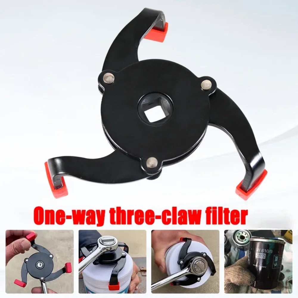 Universal 3 Jaw High Quality Oil Filter Remover Tool Cars Oil Filter Removal Tool Interface Special Tools Oil Filter Wrench Tool