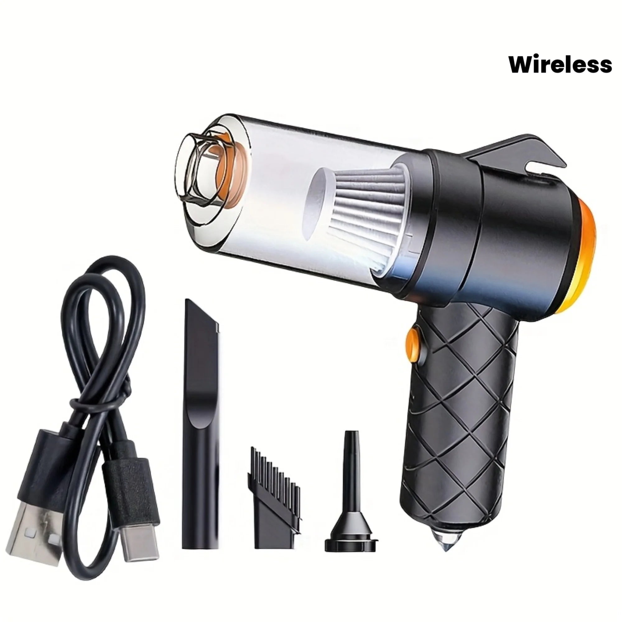 Handheld cordless car vacuum cleaner,suitable for home and car use,powerful cordless mini car detailing tool,quick home cleaning