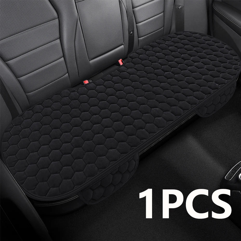 Car Seat Cover Front Rear Warm Seats Cushion Protector Plush Seat Cover Autumn Winter Universal For Sedan Hatchback SUV Seat Mat