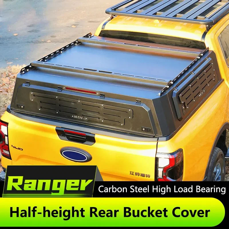 For 23-24 Ranger Pickup Truck Modified Rear Cargo Box Cover Tail Box Expansion Half High Cover