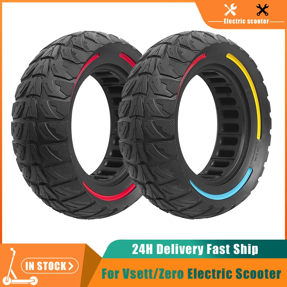 8.5x3 Off-Road Solid Tires For Vsett 8 9+/Zero 8 9 Pro/Kugoo G2 Pro Electric Scooter 8.5Inch Honeycomb Puncture-proof Tyre