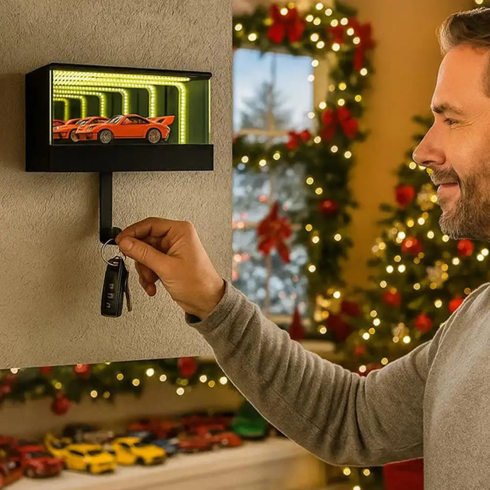 Car Garage Key Holder(car Not Included) Key Organizer With Led Light, Novelty Key Hanger For Door Apartment Home Entryway ﻿