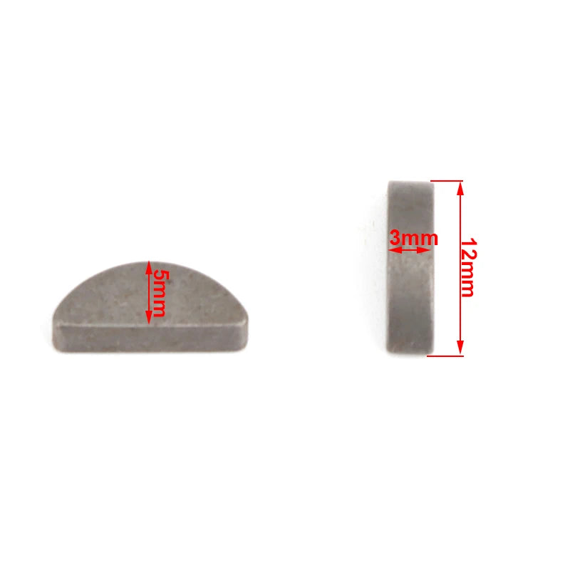 For 49cc 60cc 80cc 2 Stroke Engine Motorized bicycle Moped  Mini Moto Crankshaft Flywheel Woodruff Key