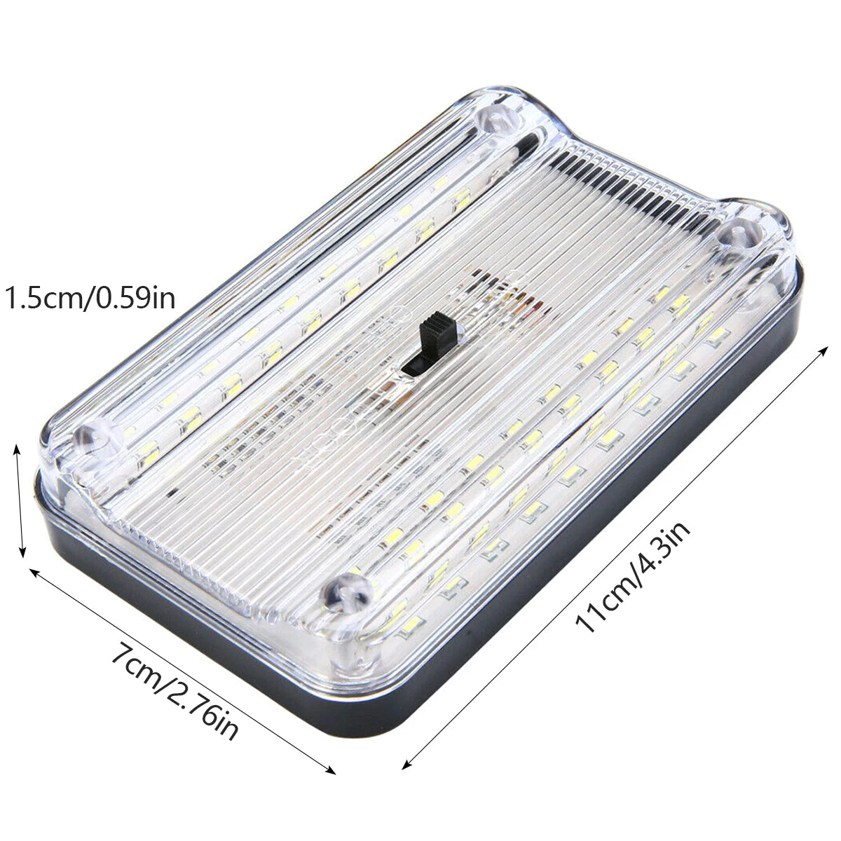 Car Interior Roof Lights 12V 36 LED Bulbs White Vehicle Ceiling LED Lighting Lamp Car Dome Reading Light with On/Off Switch