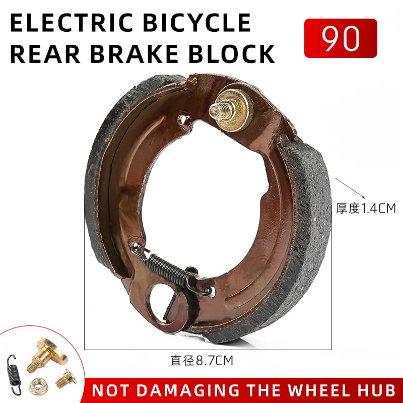 Disc brake pads, anti-oxidation, 90, 100, 110 type pedal bikes, electric bicycles, drum brake pads, brake shoe pads
