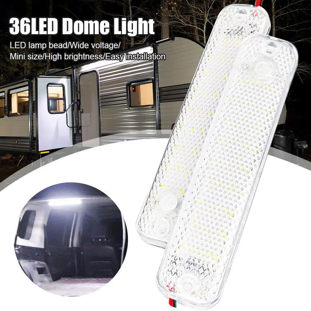 Car LED Dome Light 36LED 12V-85V Truck Interior Light With Switch Night Reading Ceiling Light For RV Motorhomes Marine
