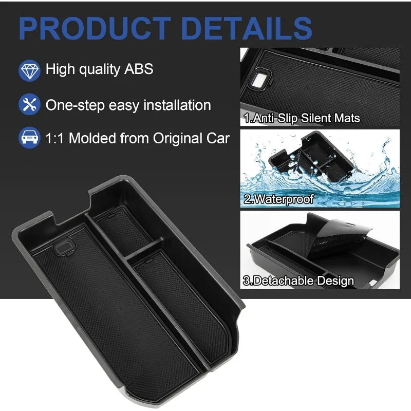 Center Console Organizer for Land Cruiser Prado LC250 J250 2024 2025 Interior Accessories ABS Armrest Tray