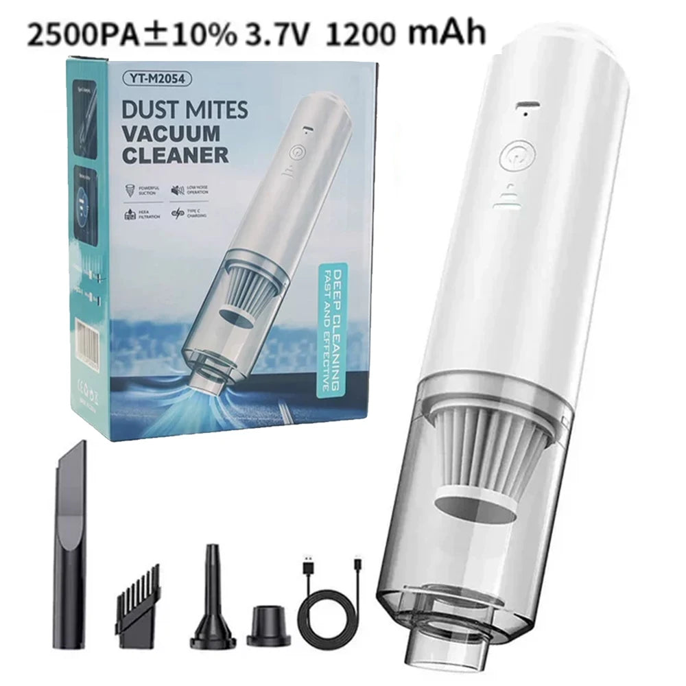JANGKLIFE 3-in-1 Vacuum Cleaning Set USB Rechargeable Mini Car Vacuum Cleaner Home Use Dust Collector Automotive Cleaning Kit