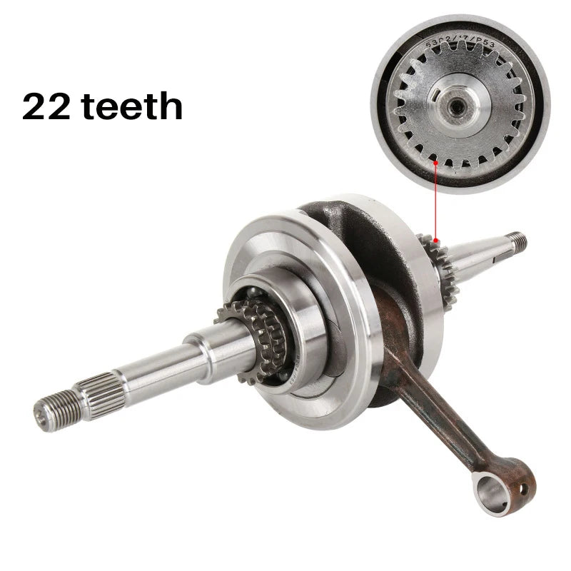 GY6 50/80 crankshaft power assisted vehicle 4-stroke 50 48cc crankshaft connecting rod assembly 16/22T 139QMB crankshaft