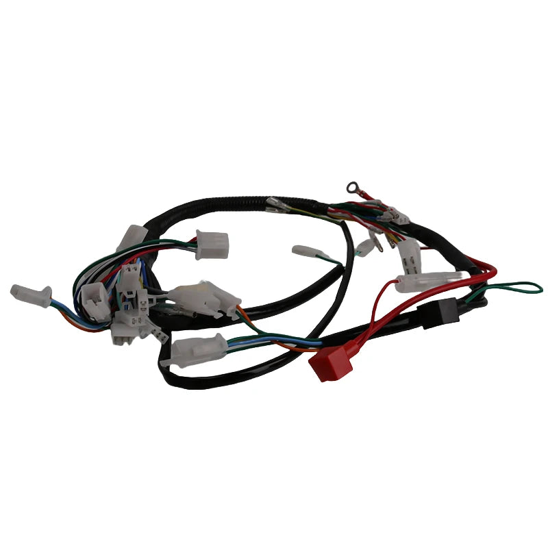 Motorcycle assembly line vehicle wiring harness suitable for off-road vehicles and four-wheel kart wiring harness accessories