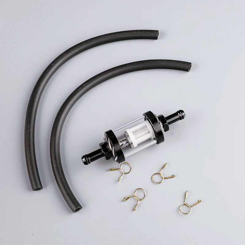 Motorcycle ATV Universal Fuel Filter, Washable Filter for Gasoline Fuel Lines, Compatible with 50CC-500CC Motorcycles and ATVs