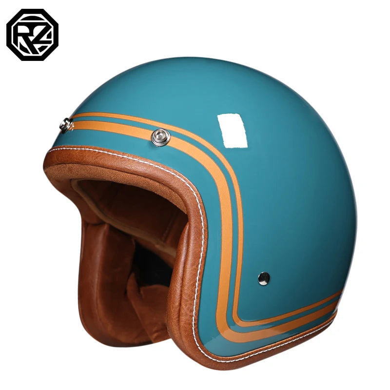 Motorcycle Helmet Motocicleta Cacapete Casco Casque  Retro open face helmet 3/4 moto casco DOT approved