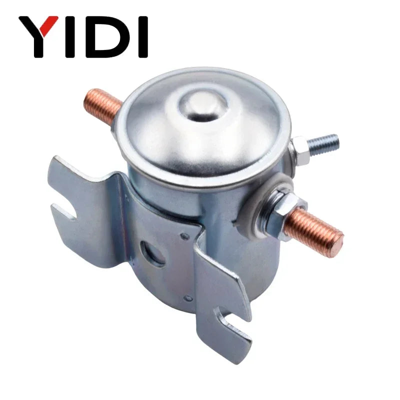 Electric High Current Metal 4 Terminals 12V 24V DC Car Starter Relay Solenoid for Auto Golf Cart Forklift Winch Marine