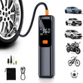 Wireless Portable 150PSI Tire Inflator Electric Air Pump Rechargeable Digital Pressure Gauge Auto Shutoff LED Light for Car Bike